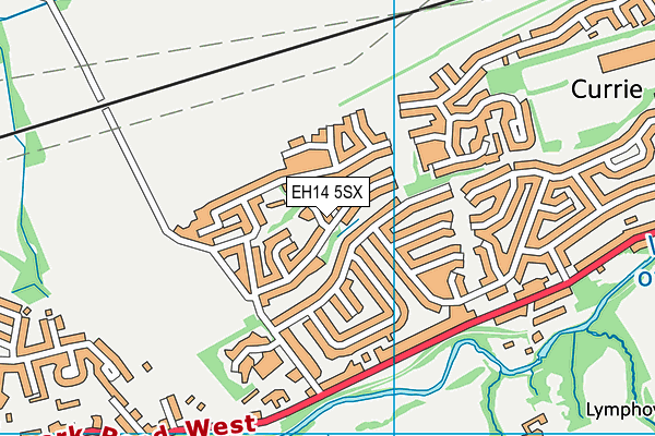 EH14 5SX map - OS VectorMap District (Ordnance Survey) EH14 5SX map - OS VectorMap District (Ordnance Survey)