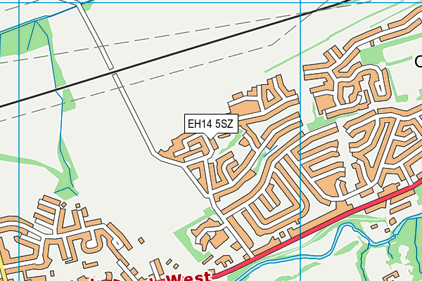 EH14 5SZ map - OS VectorMap District (Ordnance Survey) EH14 5SZ map - OS VectorMap District (Ordnance Survey)