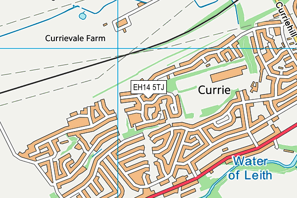 EH14 5TJ map - OS VectorMap District (Ordnance Survey) EH14 5TJ map - OS VectorMap District (Ordnance Survey)