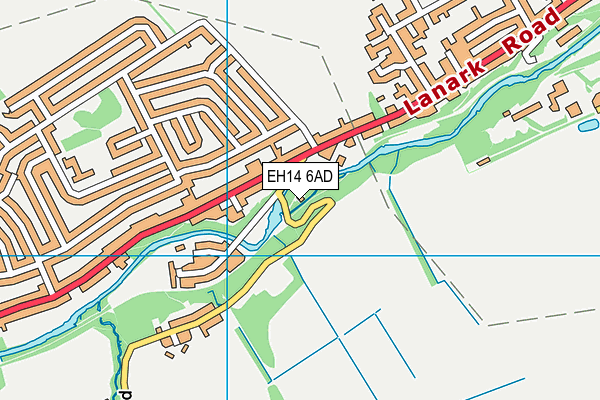 EH14 6AD map - OS VectorMap District (Ordnance Survey) EH14 6AD map - OS VectorMap District (Ordnance Survey)