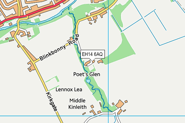 EH14 6AQ map - OS VectorMap District (Ordnance Survey) EH14 6AQ map - OS VectorMap District (Ordnance Survey)