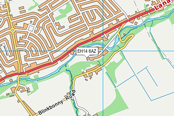 EH14 6AZ map - OS VectorMap District (Ordnance Survey) EH14 6AZ map - OS VectorMap District (Ordnance Survey)