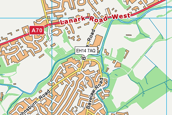 EH14 7AQ map - OS VectorMap District (Ordnance Survey) EH14 7AQ map - OS VectorMap District (Ordnance Survey)
