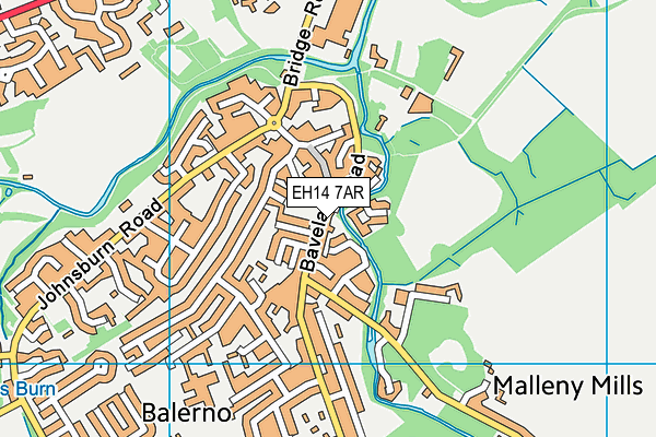EH14 7AR map - OS VectorMap District (Ordnance Survey) EH14 7AR map - OS VectorMap District (Ordnance Survey)