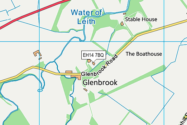 EH14 7BQ map - OS VectorMap District (Ordnance Survey) EH14 7BQ map - OS VectorMap District (Ordnance Survey)