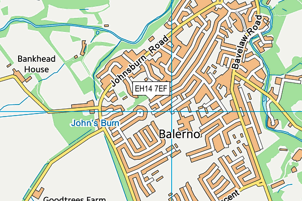 EH14 7EF map - OS VectorMap District (Ordnance Survey) EH14 7EF map - OS VectorMap District (Ordnance Survey)