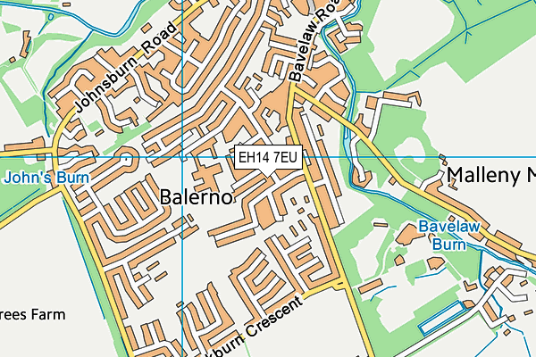 EH14 7EU map - OS VectorMap District (Ordnance Survey) EH14 7EU map - OS VectorMap District (Ordnance Survey)