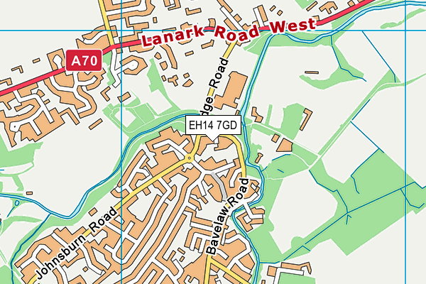 EH14 7GD map - OS VectorMap District (Ordnance Survey) EH14 7GD map - OS VectorMap District (Ordnance Survey)