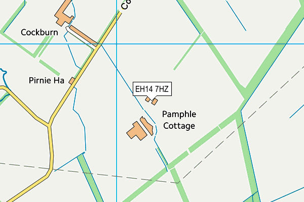 EH14 7HZ map - OS VectorMap District (Ordnance Survey) EH14 7HZ map - OS VectorMap District (Ordnance Survey)