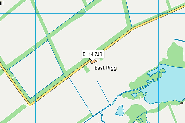 EH14 7JR map - OS VectorMap District (Ordnance Survey) EH14 7JR map - OS VectorMap District (Ordnance Survey)