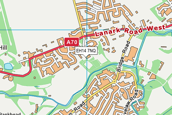 EH14 7NQ map - OS VectorMap District (Ordnance Survey) EH14 7NQ map - OS VectorMap District (Ordnance Survey)