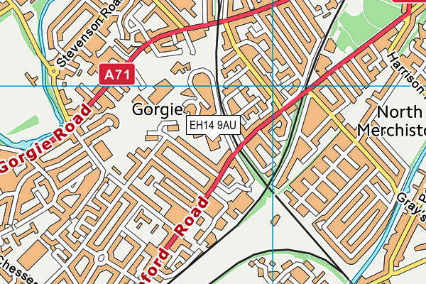 EH14 9AU map - OS VectorMap District (Ordnance Survey) EH14 9AU map - OS VectorMap District (Ordnance Survey)