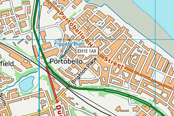 EH15 1AX map - OS VectorMap District (Ordnance Survey) EH15 1AX map - OS VectorMap District (Ordnance Survey)