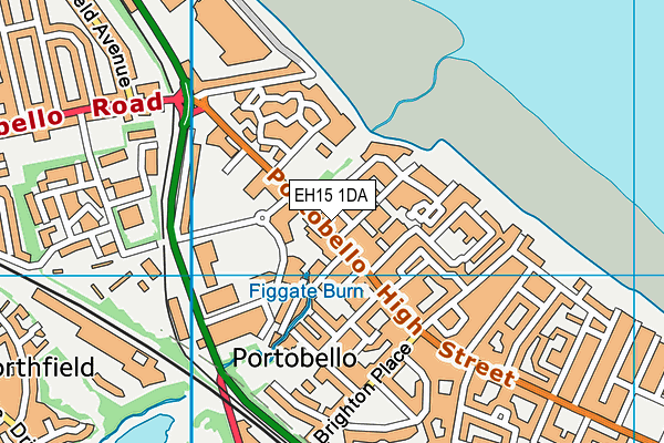 EH15 1DA map - OS VectorMap District (Ordnance Survey) EH15 1DA map - OS VectorMap District (Ordnance Survey)