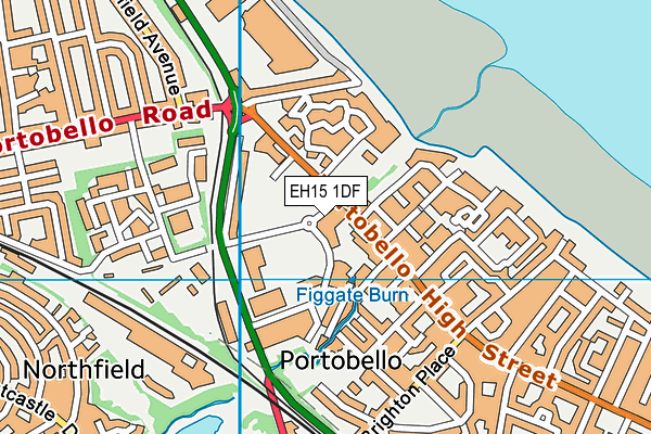 EH15 1DF map - OS VectorMap District (Ordnance Survey) EH15 1DF map - OS VectorMap District (Ordnance Survey)