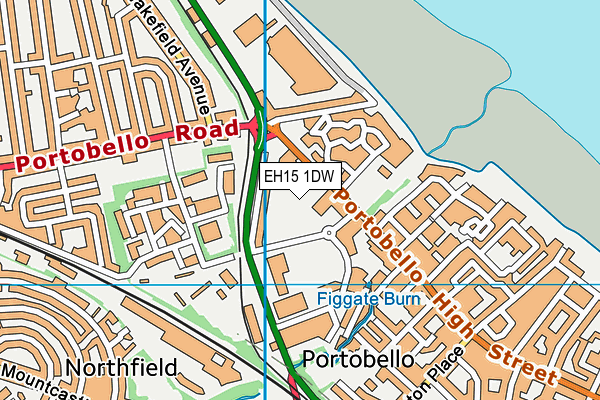 EH15 1DW map - OS VectorMap District (Ordnance Survey) EH15 1DW map - OS VectorMap District (Ordnance Survey)