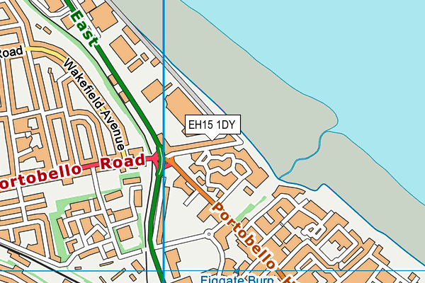 EH15 1DY map - OS VectorMap District (Ordnance Survey) EH15 1DY map - OS VectorMap District (Ordnance Survey)