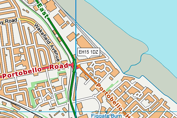 EH15 1DZ map - OS VectorMap District (Ordnance Survey) EH15 1DZ map - OS VectorMap District (Ordnance Survey)