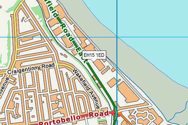 EH15 1ED map - OS VectorMap District (Ordnance Survey) EH15 1ED map - OS VectorMap District (Ordnance Survey)