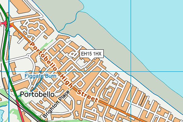 EH15 1HX map - OS VectorMap District (Ordnance Survey) EH15 1HX map - OS VectorMap District (Ordnance Survey)
