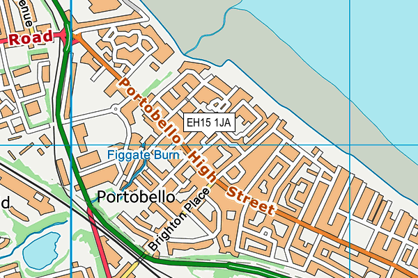 EH15 1JA map - OS VectorMap District (Ordnance Survey) EH15 1JA map - OS VectorMap District (Ordnance Survey)