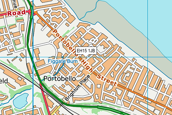 EH15 1JB map - OS VectorMap District (Ordnance Survey) EH15 1JB map - OS VectorMap District (Ordnance Survey)