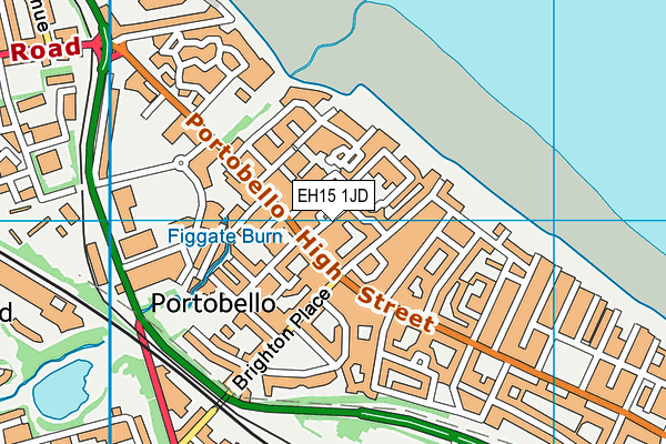 EH15 1JD map - OS VectorMap District (Ordnance Survey) EH15 1JD map - OS VectorMap District (Ordnance Survey)