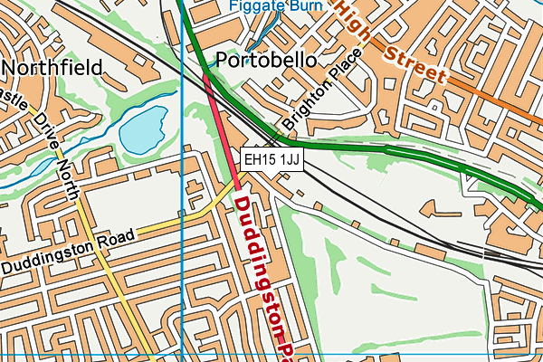EH15 1JJ map - OS VectorMap District (Ordnance Survey) EH15 1JJ map - OS VectorMap District (Ordnance Survey)