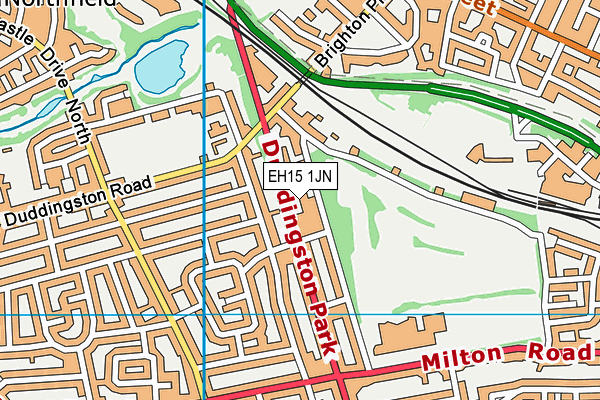 EH15 1JN map - OS VectorMap District (Ordnance Survey) EH15 1JN map - OS VectorMap District (Ordnance Survey)