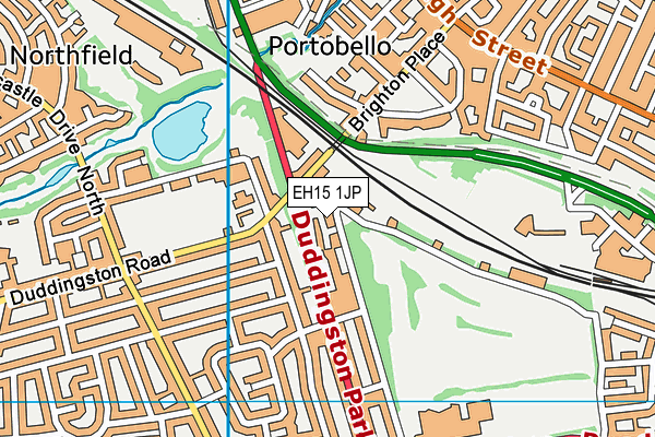 EH15 1JP map - OS VectorMap District (Ordnance Survey) EH15 1JP map - OS VectorMap District (Ordnance Survey)