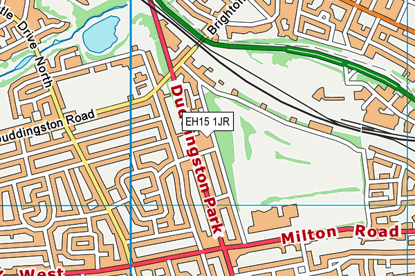 EH15 1JR map - OS VectorMap District (Ordnance Survey) EH15 1JR map - OS VectorMap District (Ordnance Survey)