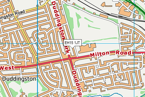 EH15 1JT map - OS VectorMap District (Ordnance Survey) EH15 1JT map - OS VectorMap District (Ordnance Survey)
