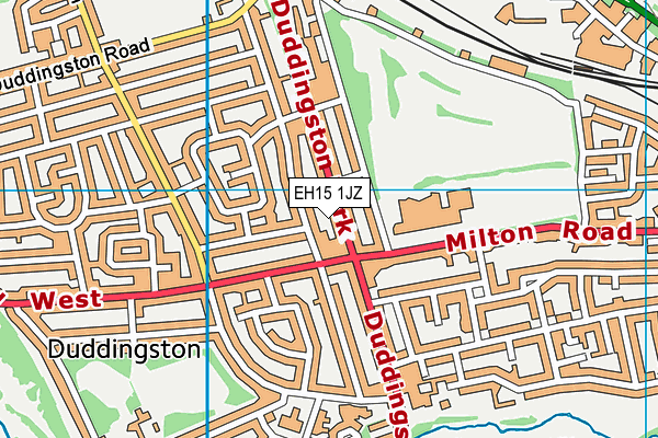 EH15 1JZ map - OS VectorMap District (Ordnance Survey) EH15 1JZ map - OS VectorMap District (Ordnance Survey)