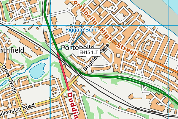 EH15 1LT map - OS VectorMap District (Ordnance Survey) EH15 1LT map - OS VectorMap District (Ordnance Survey)