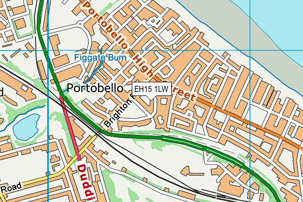 EH15 1LW map - OS VectorMap District (Ordnance Survey) EH15 1LW map - OS VectorMap District (Ordnance Survey)
