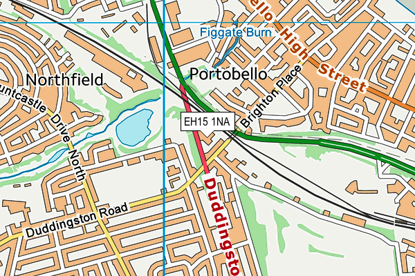 EH15 1NA map - OS VectorMap District (Ordnance Survey) EH15 1NA map - OS VectorMap District (Ordnance Survey)