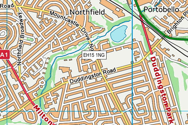 EH15 1NG map - OS VectorMap District (Ordnance Survey) EH15 1NG map - OS VectorMap District (Ordnance Survey)