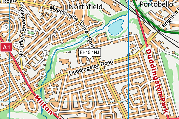 EH15 1NJ map - OS VectorMap District (Ordnance Survey) EH15 1NJ map - OS VectorMap District (Ordnance Survey)