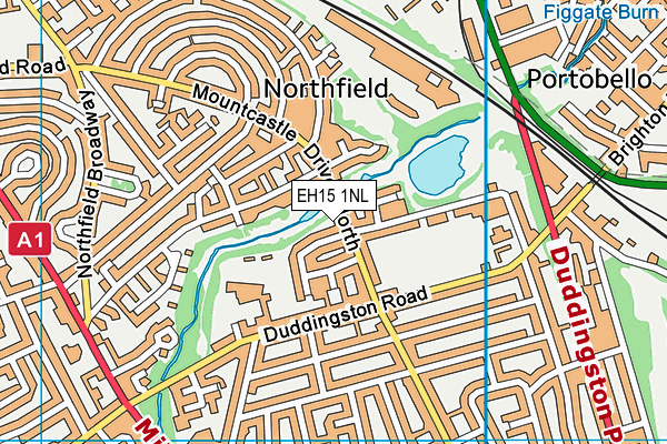 EH15 1NL map - OS VectorMap District (Ordnance Survey) EH15 1NL map - OS VectorMap District (Ordnance Survey)