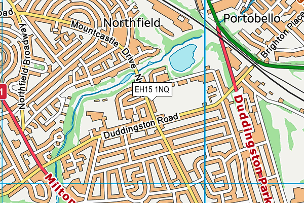 EH15 1NQ map - OS VectorMap District (Ordnance Survey) EH15 1NQ map - OS VectorMap District (Ordnance Survey)