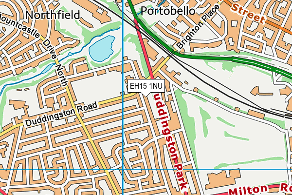 EH15 1NU map - OS VectorMap District (Ordnance Survey) EH15 1NU map - OS VectorMap District (Ordnance Survey)