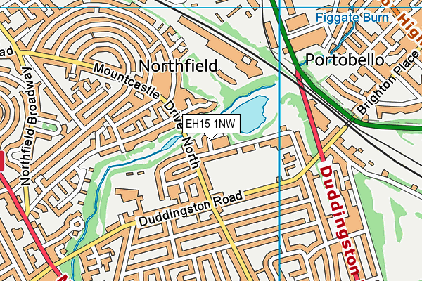 EH15 1NW map - OS VectorMap District (Ordnance Survey) EH15 1NW map - OS VectorMap District (Ordnance Survey)