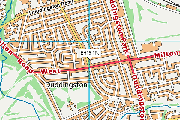 EH15 1PJ map - OS VectorMap District (Ordnance Survey) EH15 1PJ map - OS VectorMap District (Ordnance Survey)