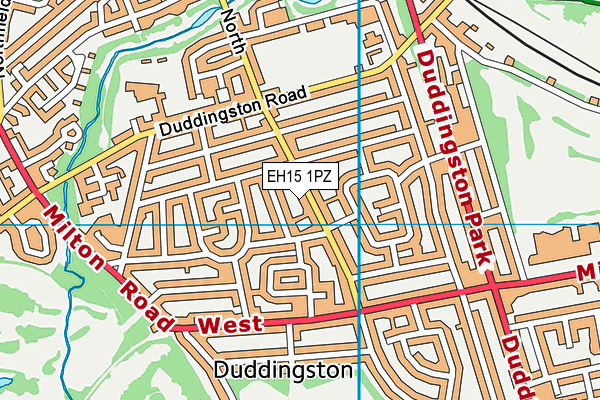 EH15 1PZ map - OS VectorMap District (Ordnance Survey) EH15 1PZ map - OS VectorMap District (Ordnance Survey)