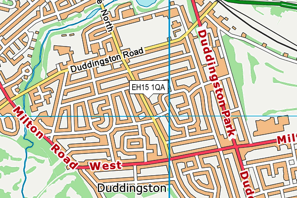 EH15 1QA map - OS VectorMap District (Ordnance Survey) EH15 1QA map - OS VectorMap District (Ordnance Survey)