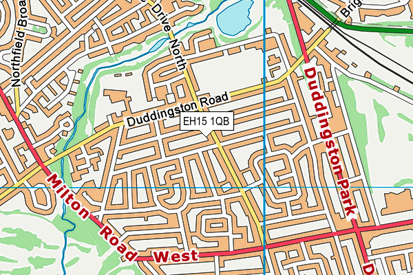 EH15 1QB map - OS VectorMap District (Ordnance Survey) EH15 1QB map - OS VectorMap District (Ordnance Survey)