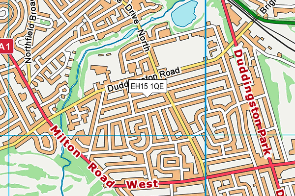 EH15 1QE map - OS VectorMap District (Ordnance Survey) EH15 1QE map - OS VectorMap District (Ordnance Survey)