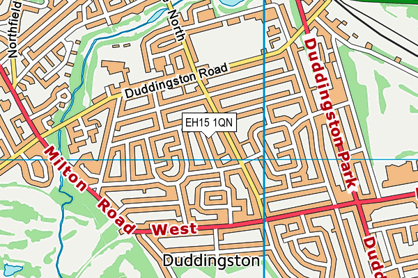 EH15 1QN map - OS VectorMap District (Ordnance Survey) EH15 1QN map - OS VectorMap District (Ordnance Survey)