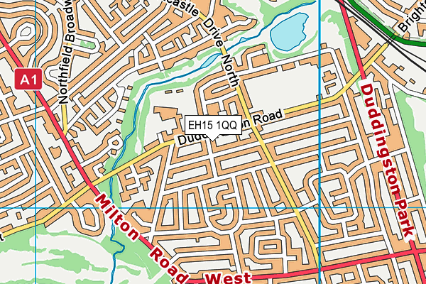 EH15 1QQ map - OS VectorMap District (Ordnance Survey) EH15 1QQ map - OS VectorMap District (Ordnance Survey)