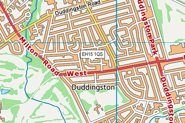 EH15 1QS map - OS VectorMap District (Ordnance Survey) EH15 1QS map - OS VectorMap District (Ordnance Survey)